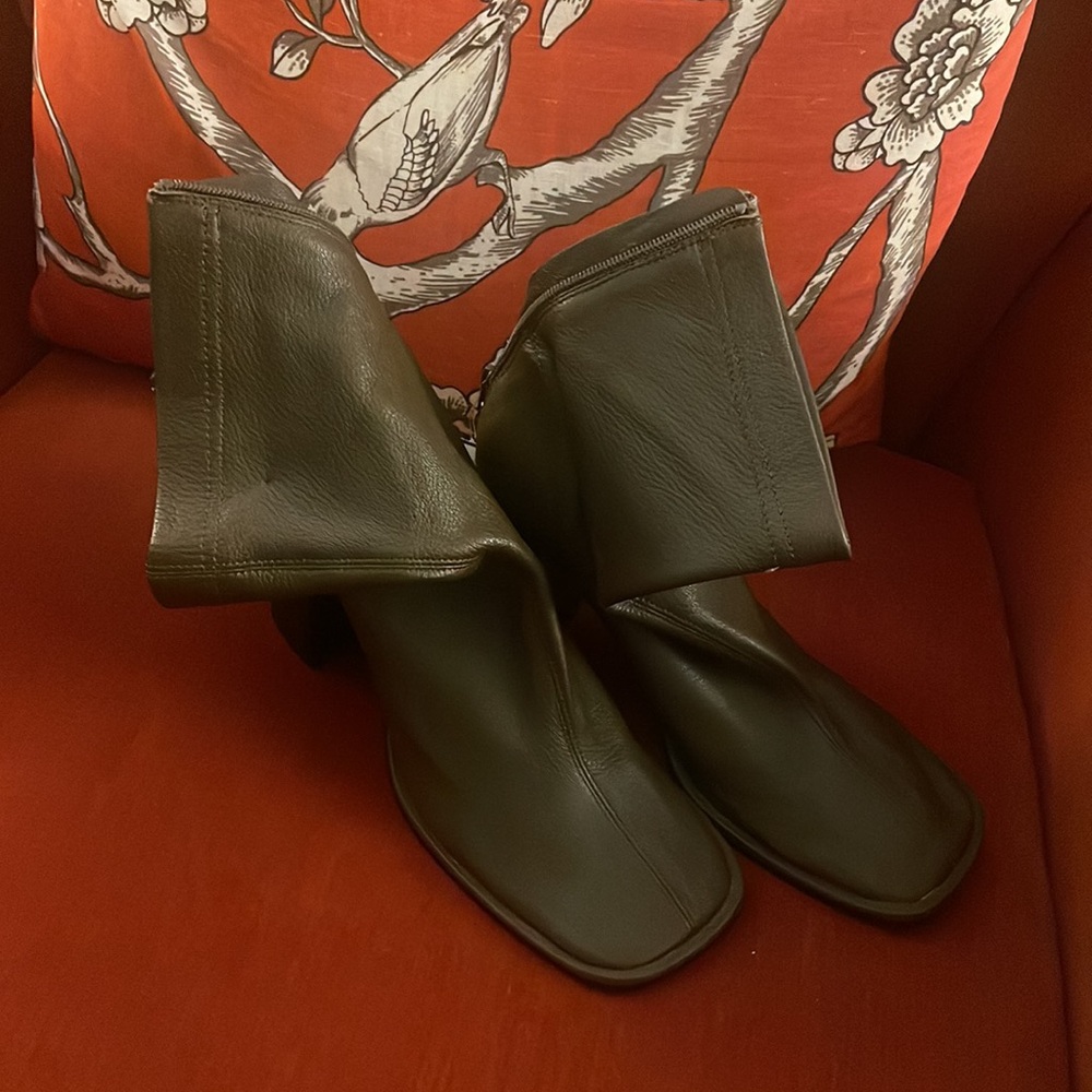 Mango olive green/brown boots 41/10
